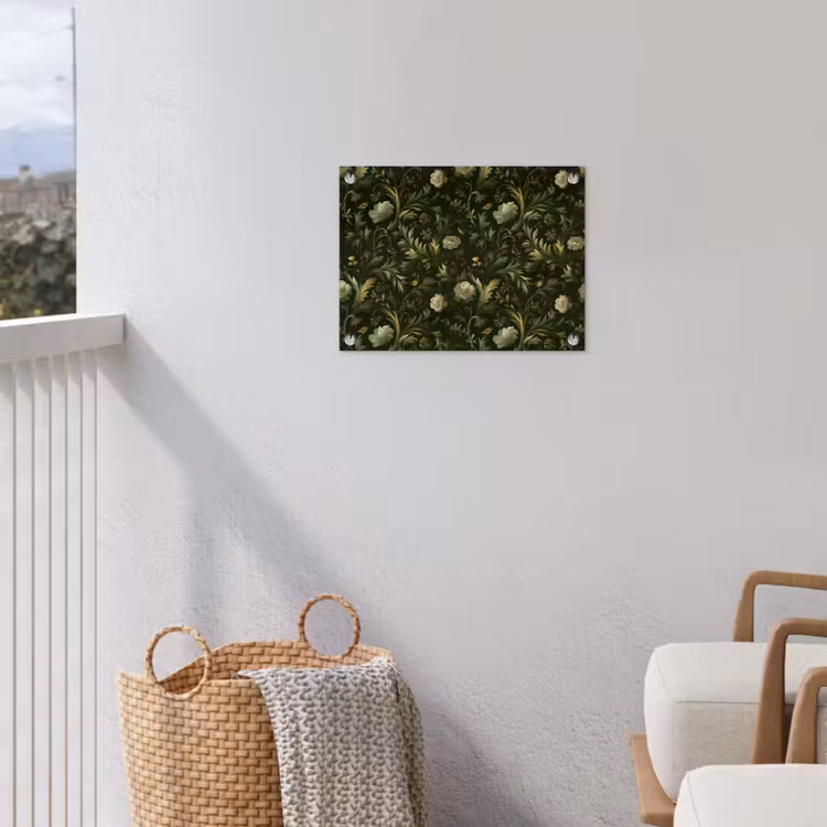 Botanisch - Naadloos - Bloemen tuinposter los doek klein 239 -sfeer8