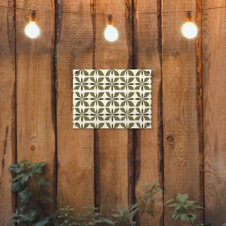 Botanisch - Retro - Groen tuinposter los doek klein 239 -sfeer1