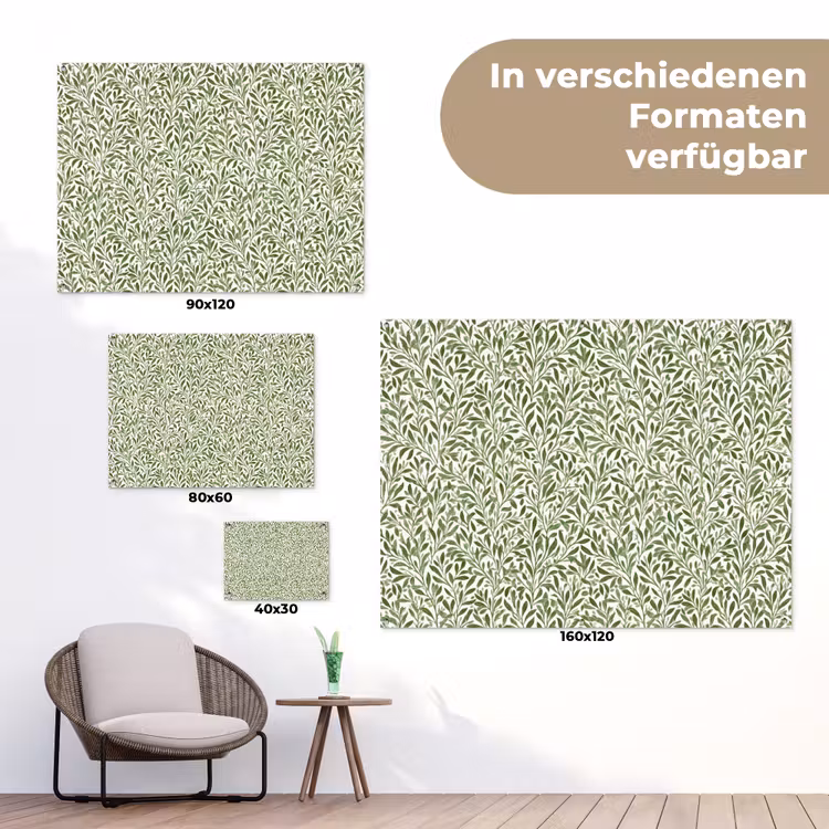 Botanisch - Takken - Groen tuinposter los doek klein 239 -Xsfeer9_DE