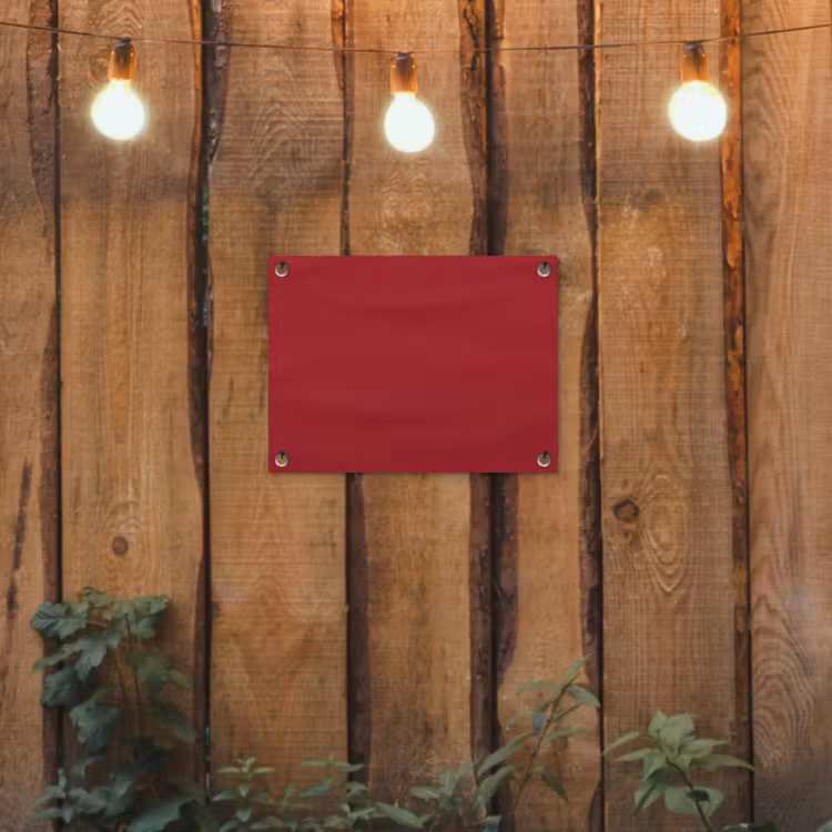 Burgundy - Wine - Rood tuinposter los doek klein 239 -sfeer1