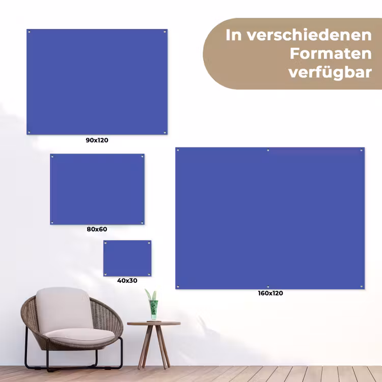 Chinese - Blue - Blauw tuinposter los doek klein 239 -Xsfeer9_DE