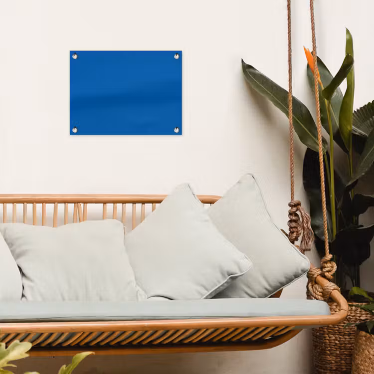 Classic - Azure - Blauw tuinposter los doek klein 239 -sfeer7