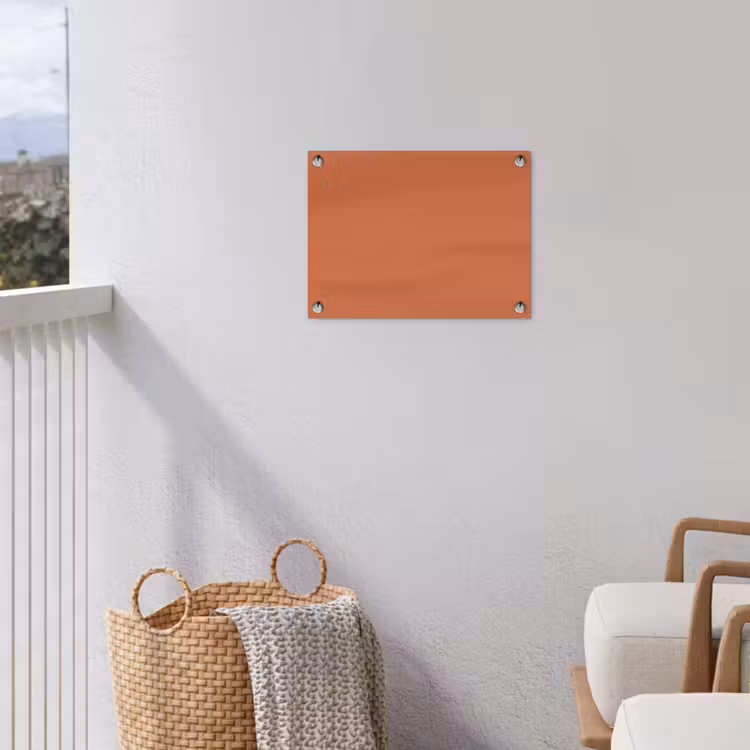 Classic - Terracotta - Oranje tuinposter los doek klein 239 -sfeer8