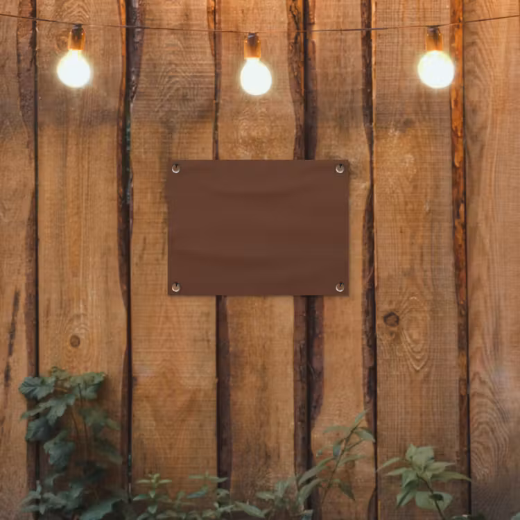 Deep - Clay - Brown - Bruin tuinposter los doek klein 239 -sfeer1