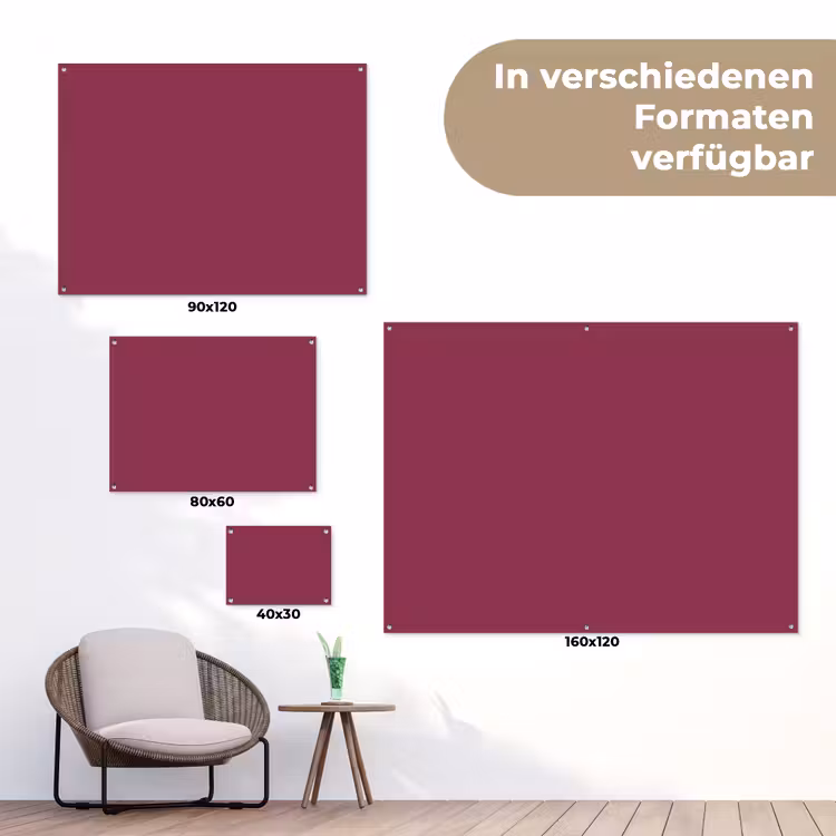Deep - Rasberry - Rood tuinposter los doek klein 239 -Xsfeer9_DE