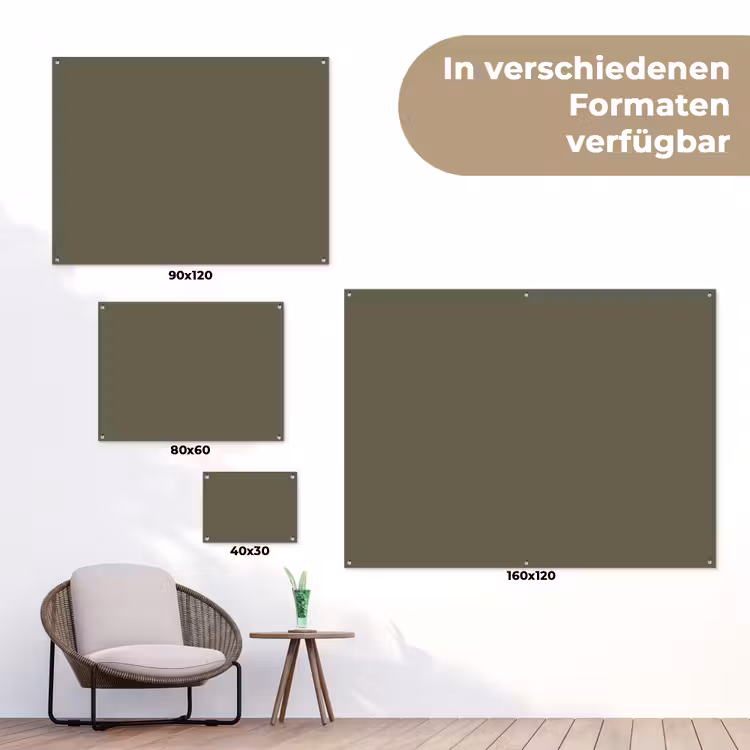 Deep - Khaki - Groen tuinposter los doek klein 239 -Xsfeer9_DE