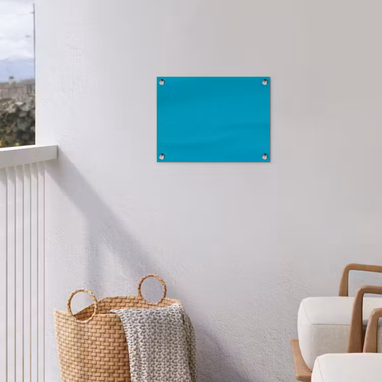 Deep - Turquoise - Turkoois tuinposter los doek klein 239 -sfeer8