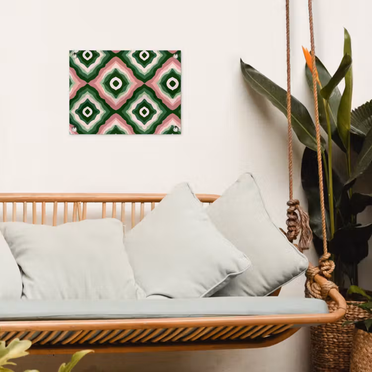 Ontwerp - Organisch - Kleurrijk tuinposter los doek klein 239 -sfeer7