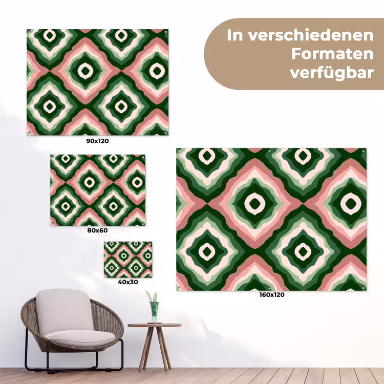 Ontwerp - Organisch - Kleurrijk tuinposter los doek klein 239 -Xsfeer9_DE