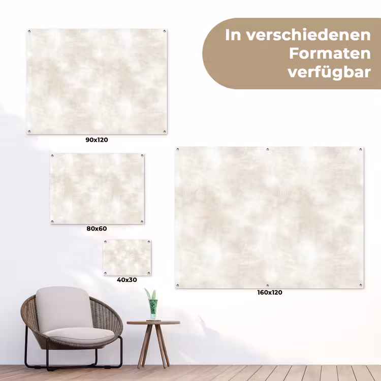 Subtiel - Structuur - Beige tuinposter los doek klein 239 -Xsfeer9_DE