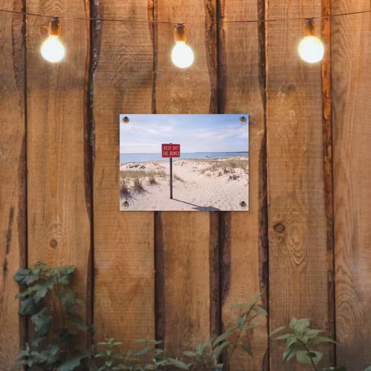 Duin - Bord - Kust - Landschap - Rood tuinposter los doek klein -sfeer1