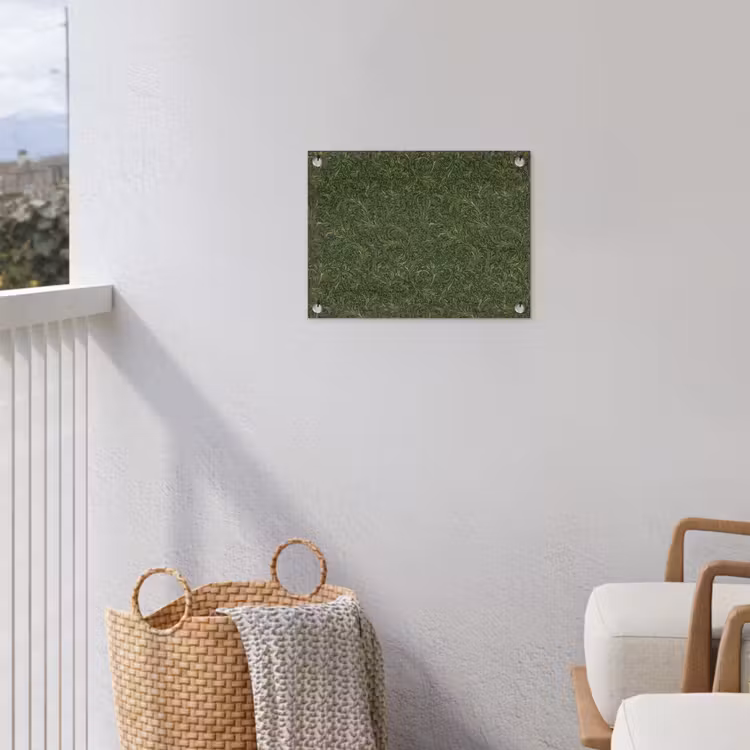 Donker - Groen - Krullend - Botanisch tuinposter los doek klein 239 -sfeer8