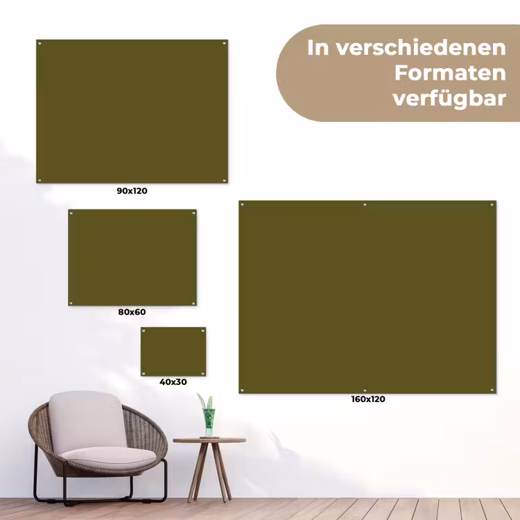 Dark - Olive - Groen tuinposter los doek klein 239 -Xsfeer9_DE