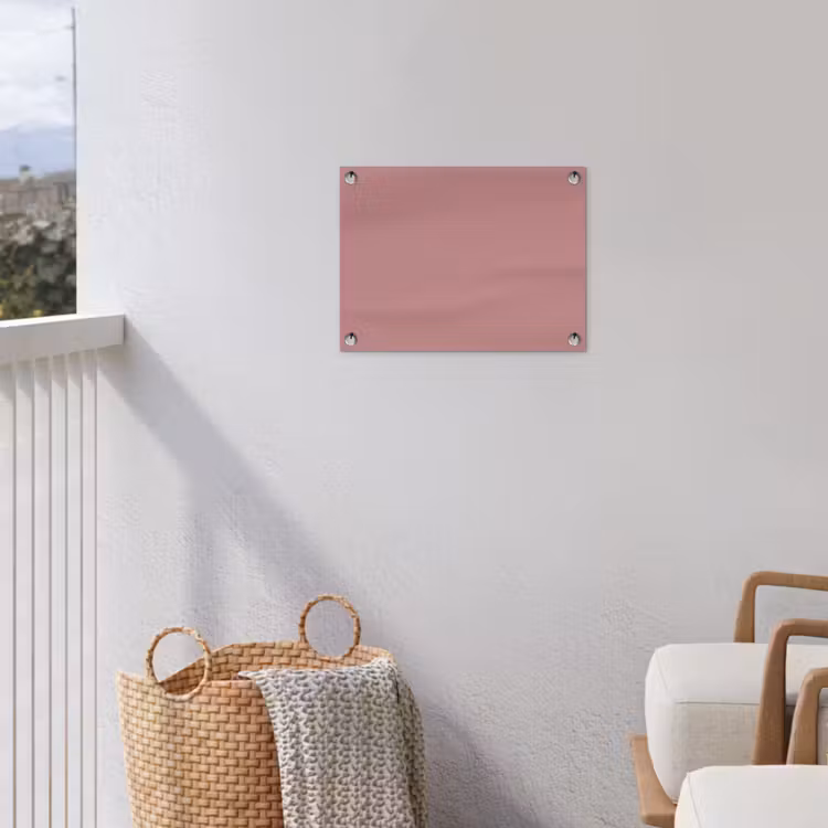 Dusty - Rose - Roze tuinposter los doek klein 239 -sfeer8
