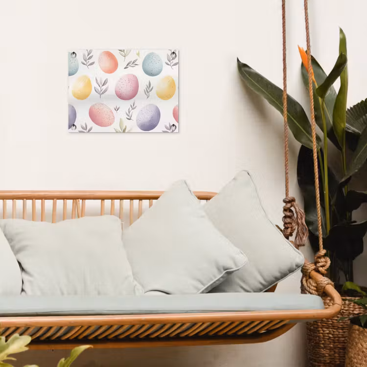 Eieren - Kleurrijk - Patroon tuinposter los doek klein -sfeer7