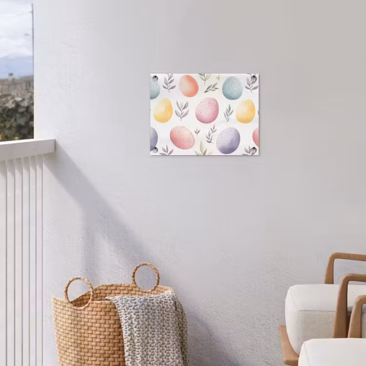 Eieren - Kleurrijk - Patroon tuinposter los doek klein -sfeer8