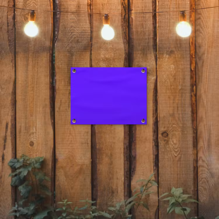 Electric - Indigo - Paars tuinposter los doek klein 239 -sfeer1