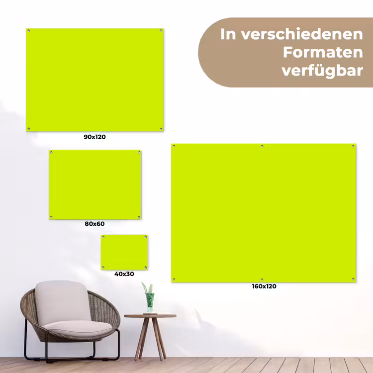 Electric - Lemon - Geel tuinposter los doek klein 239 -Xsfeer9_DE