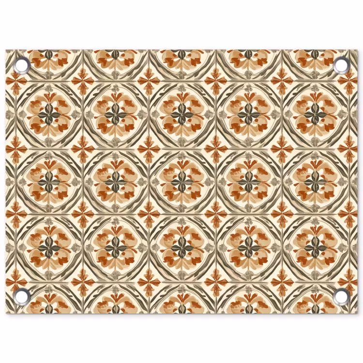 Elegant - Antiek - Kleurrijk tuinposter los doek klein 239 -3d