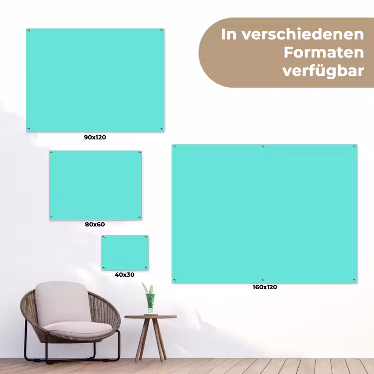 Electric - Cyan - Turkoois tuinposter los doek klein 239 -Xsfeer9_DE