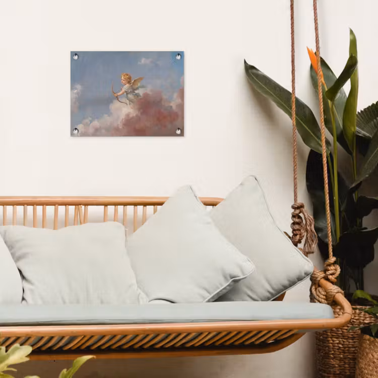 Engel - Pijl en boog - Mythologie - Klassiek tuinposter los doek klein -sfeer7