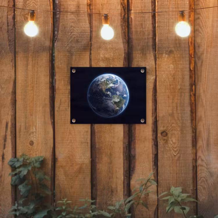 Gartenposter - Erde – Weltraum – Kosmos - Aarde - Ruimte - Kosmos tuinposter los doek klein