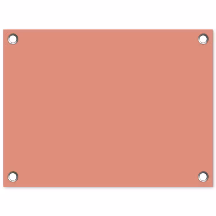 Earthy - Rose - Koraal tuinposter los doek klein 239 -3d