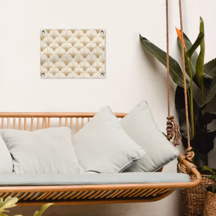 Waaier - Motief - Goud tuinposter los doek klein 239 -sfeer7