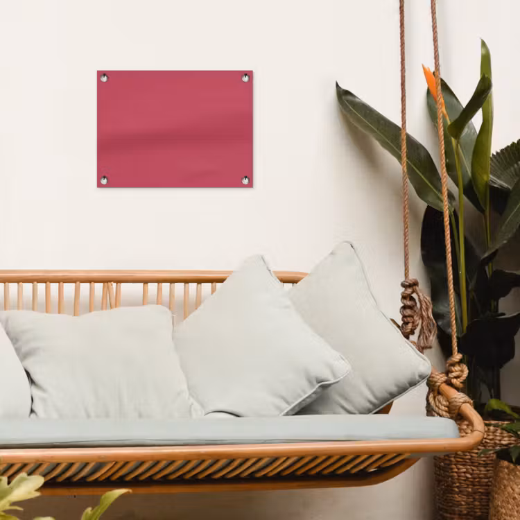 Bold - Berry - Rood tuinposter los doek klein 239 -sfeer7