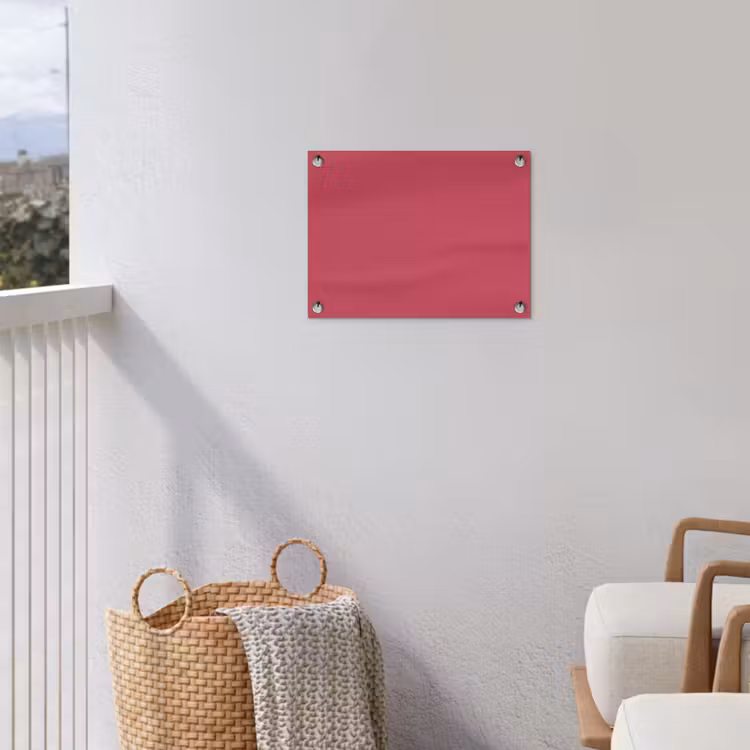 Bold - Berry - Rood tuinposter los doek klein 239 -sfeer8