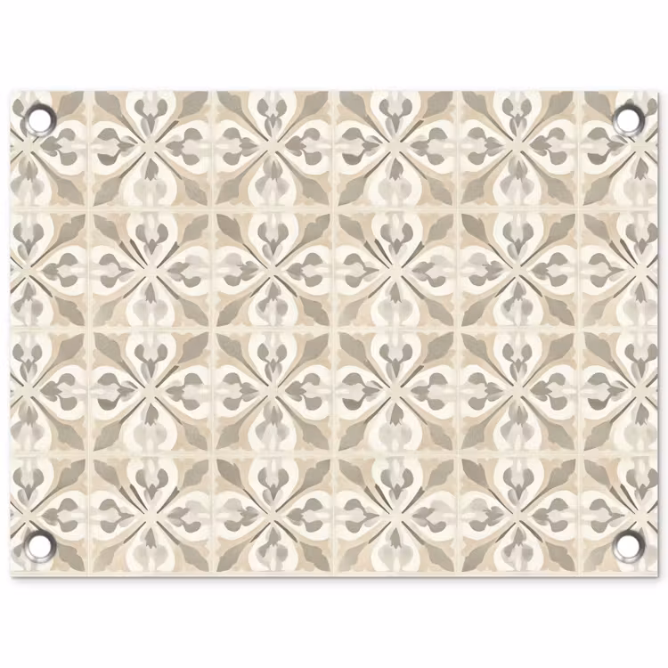 Tegel - Motief - Beige tuinposter los doek klein 239 -3d