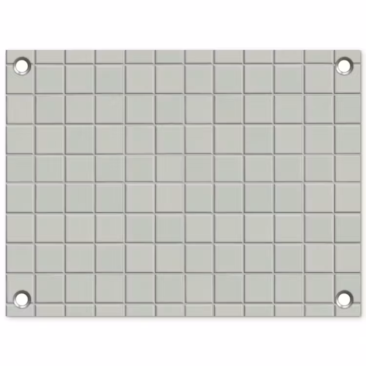 Tegel - Patroon - Lichtgroen tuinposter los doek klein 239 -3d