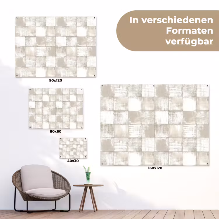 Tegel - Patroon - Verweerd tuinposter los doek klein 239 -Xsfeer9_DE