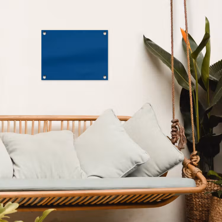 Free - Groove - Blauw tuinposter los doek klein 239 -sfeer7