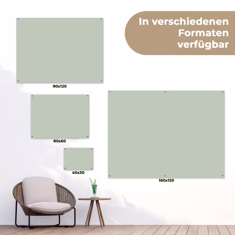 Frosted - Mint - Groen tuinposter los doek klein 239 -Xsfeer9_DE