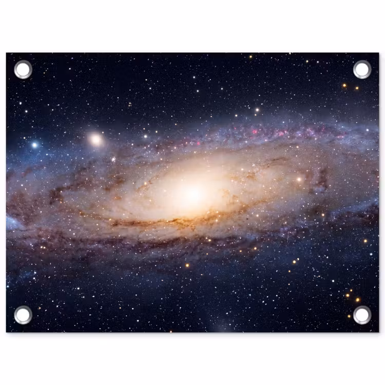 Gartenposter - Galaxie – Weltraum – Kosmos - Sterrenstelsel - Ruimte - Kosmos tuinposter los doek klein