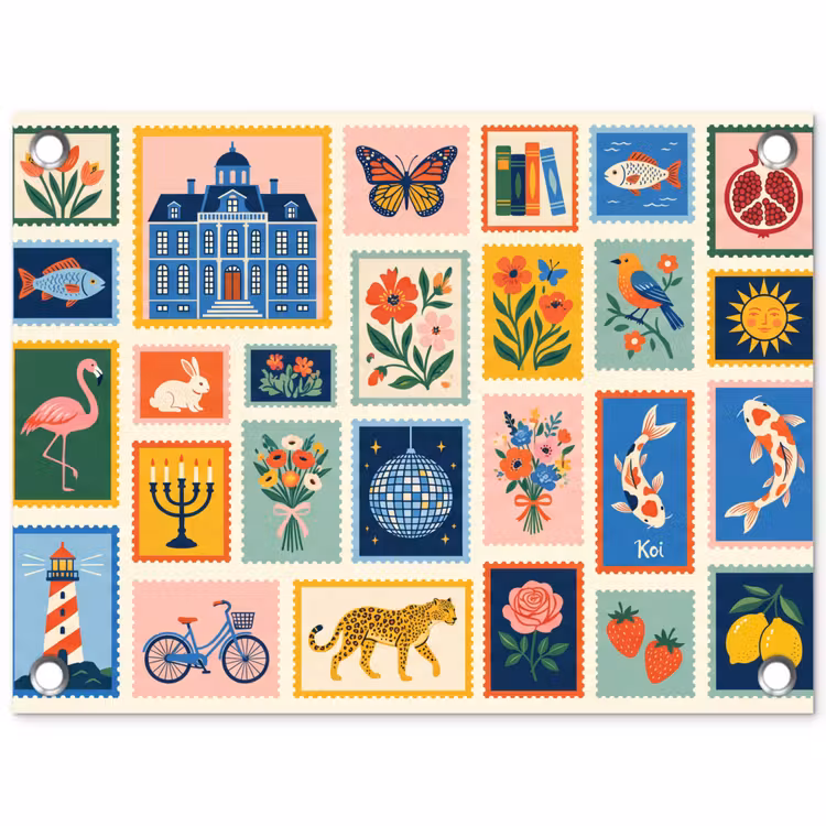 Gebouw - Koepel - Architectuur - Klassiek - Grijs tuinposter los doek klein -3d