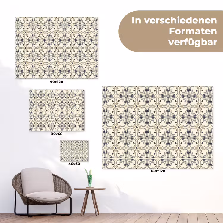 Floraal - Patroon - Kleurrijk tuinposter los doek klein 239 -Xsfeer9_DE