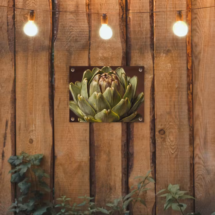 Gartenposter - Gemüse – Artischocke – Grün - Groente - Artisjok - Groen tuinposter los doek klein