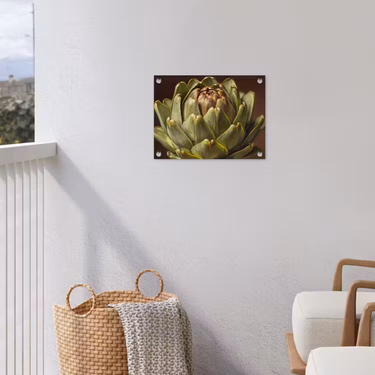 Gartenposter - Gemüse – Artischocke – Grün - Groente - Artisjok - Groen tuinposter los doek klein