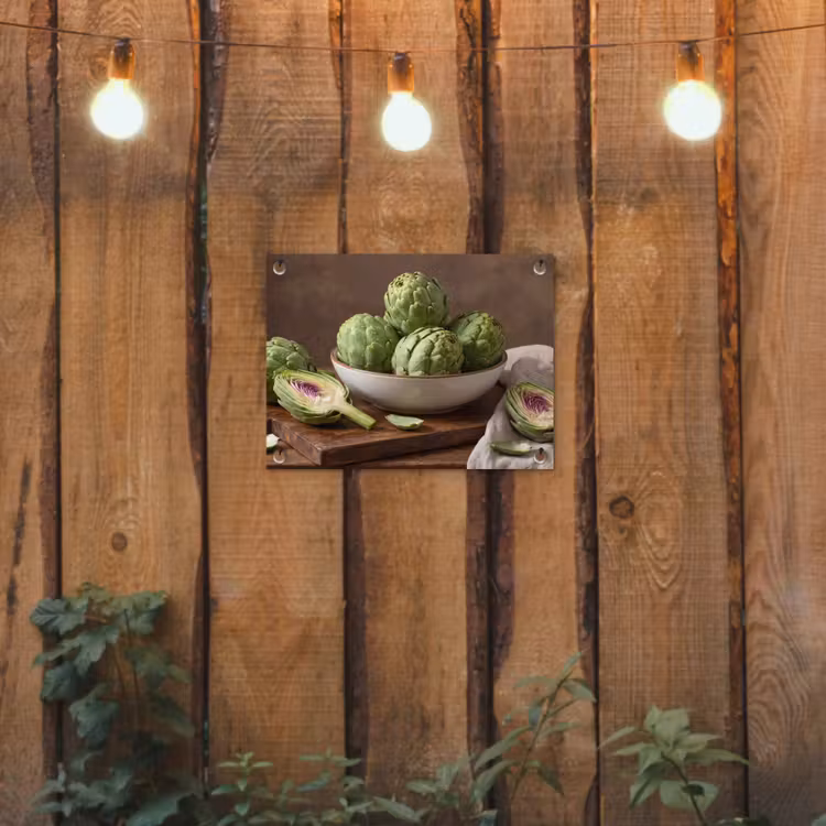 Gartenposter - Gemüse – Artischocke – Küche - Groenten - Artisjok - Keuken tuinposter los doek klein