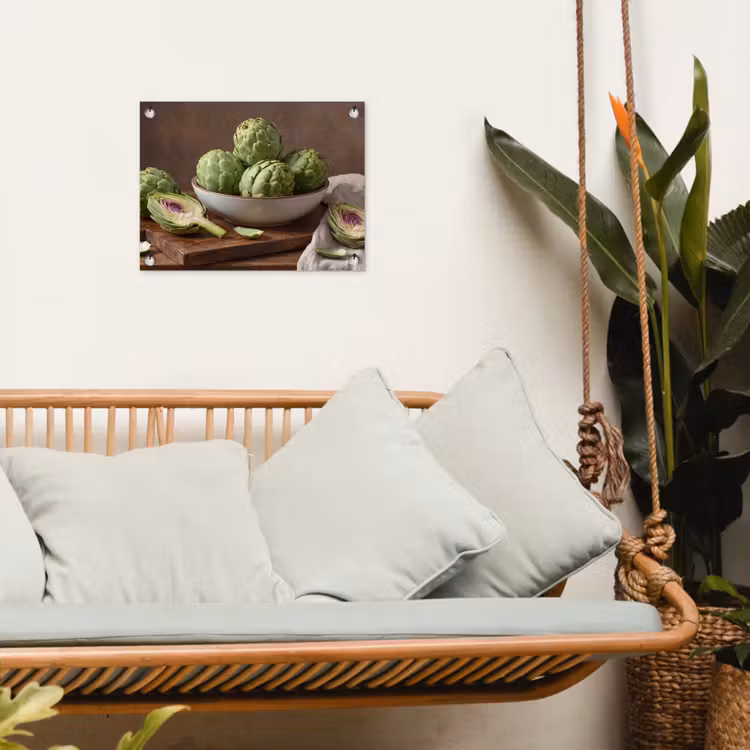 Gartenposter - Gemüse – Artischocke – Küche - Groenten - Artisjok - Keuken tuinposter los doek klein