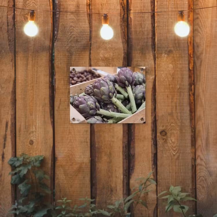 Gartenposter - Gemüse – Markt – Frisch - Groenten - Markt - Vers tuinposter los doek klein