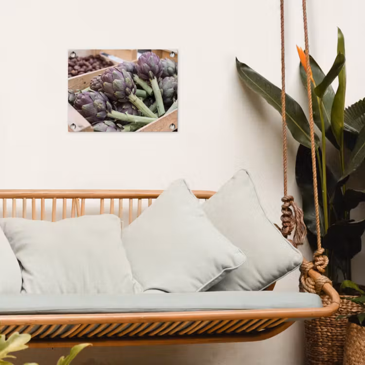 Gartenposter - Gemüse – Markt – Frisch - Groenten - Markt - Vers tuinposter los doek klein
