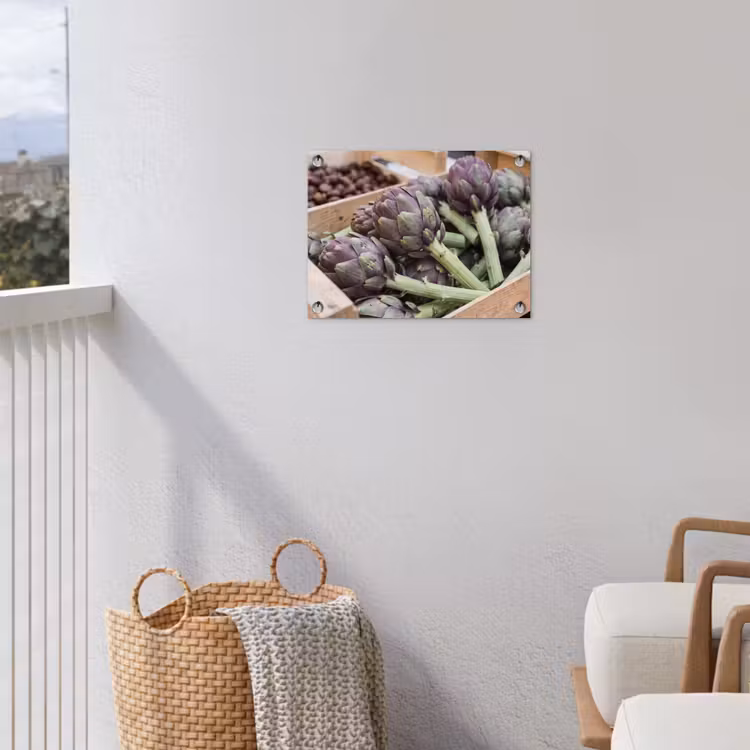 Gartenposter - Gemüse – Markt – Frisch - Groenten - Markt - Vers tuinposter los doek klein