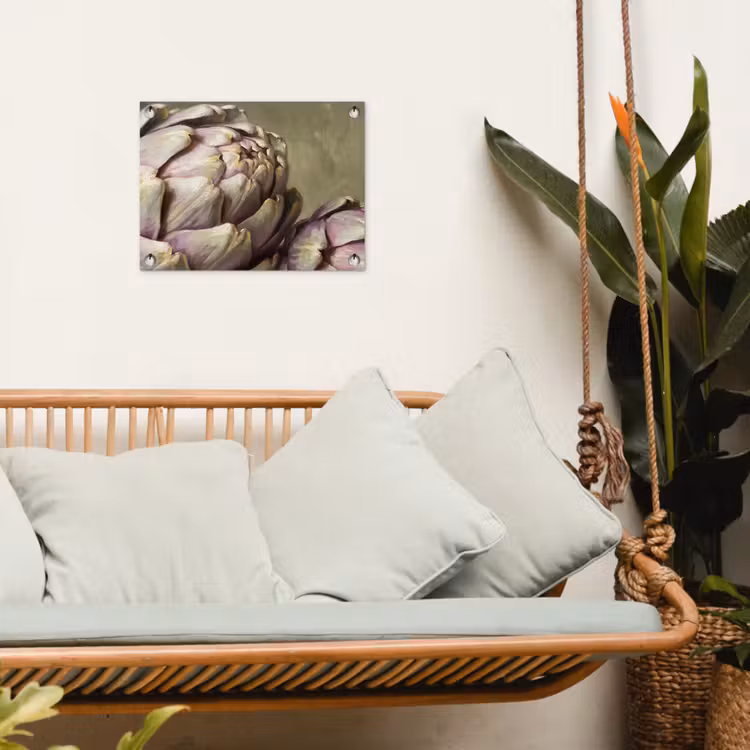 Gartenposter - Gemüse – Stillleben – Gemälde - Groente - Stilleven - Schilderij tuinposter los doek klein