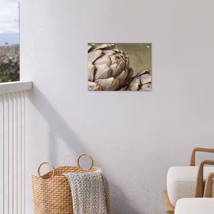 Gartenposter - Gemüse – Stillleben – Gemälde - Groente - Stilleven - Schilderij tuinposter los doek klein