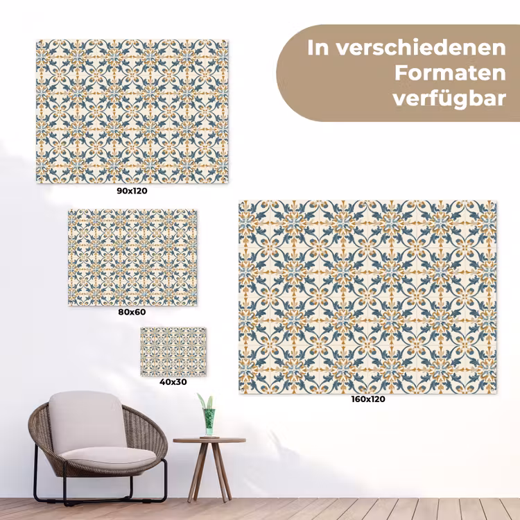 Patroon - Klassiek - Kleurrijk tuinposter los doek klein 239 -Xsfeer9_DE