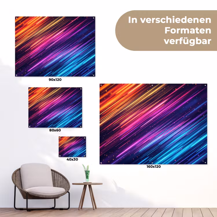 Snelheid - Kosmos - Kleurrijk tuinposter los doek klein -Xsfeer9_DE