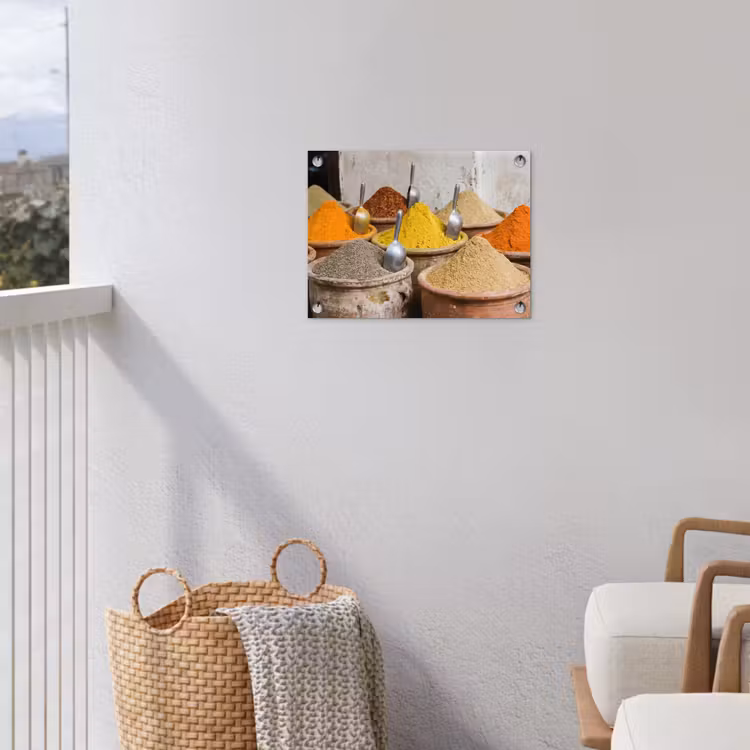 Gartenposter - Gewürze – Gläser – Orientalisch - Kruiden - Potten - Oosters tuinposter los doek klein